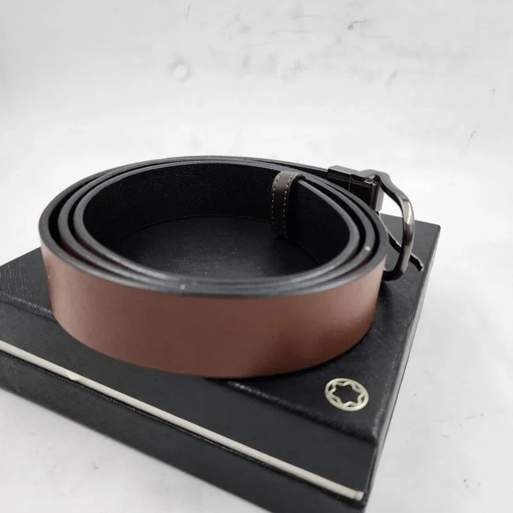 Tommy Bahama Reversible Pebbled Leather Belt Men's XL 42-44 Black/Brown